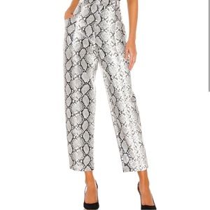 Donna Snake Pant in White Snake